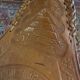 Tabourets tripodes mexicain vintage en bambou et cuir