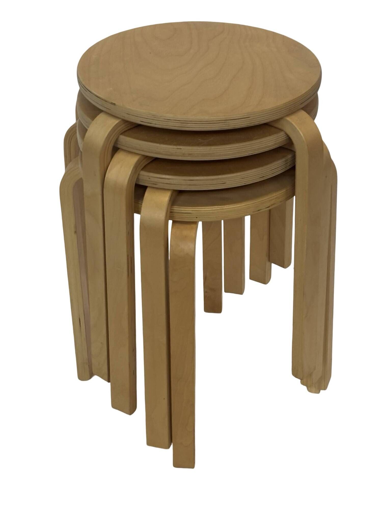 Set of 4 Ikea Frosta stools- vintage stools in Aalto for Artek style