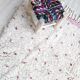 Berber carpet Blessed Ouarain with pink dots fushia and white