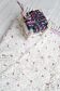 Berber carpet Blessed Ouarain with pink dots fushia and white
