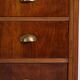 Antique pine chest of drawers with four drawers and brass handles – Central Europe, circa 1900