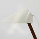 Two white desk lamps "Billy TL" by J.T. Kalmar, Vienna, mid-century style.