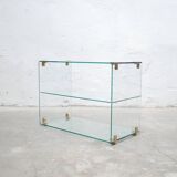 Console vintage en verre