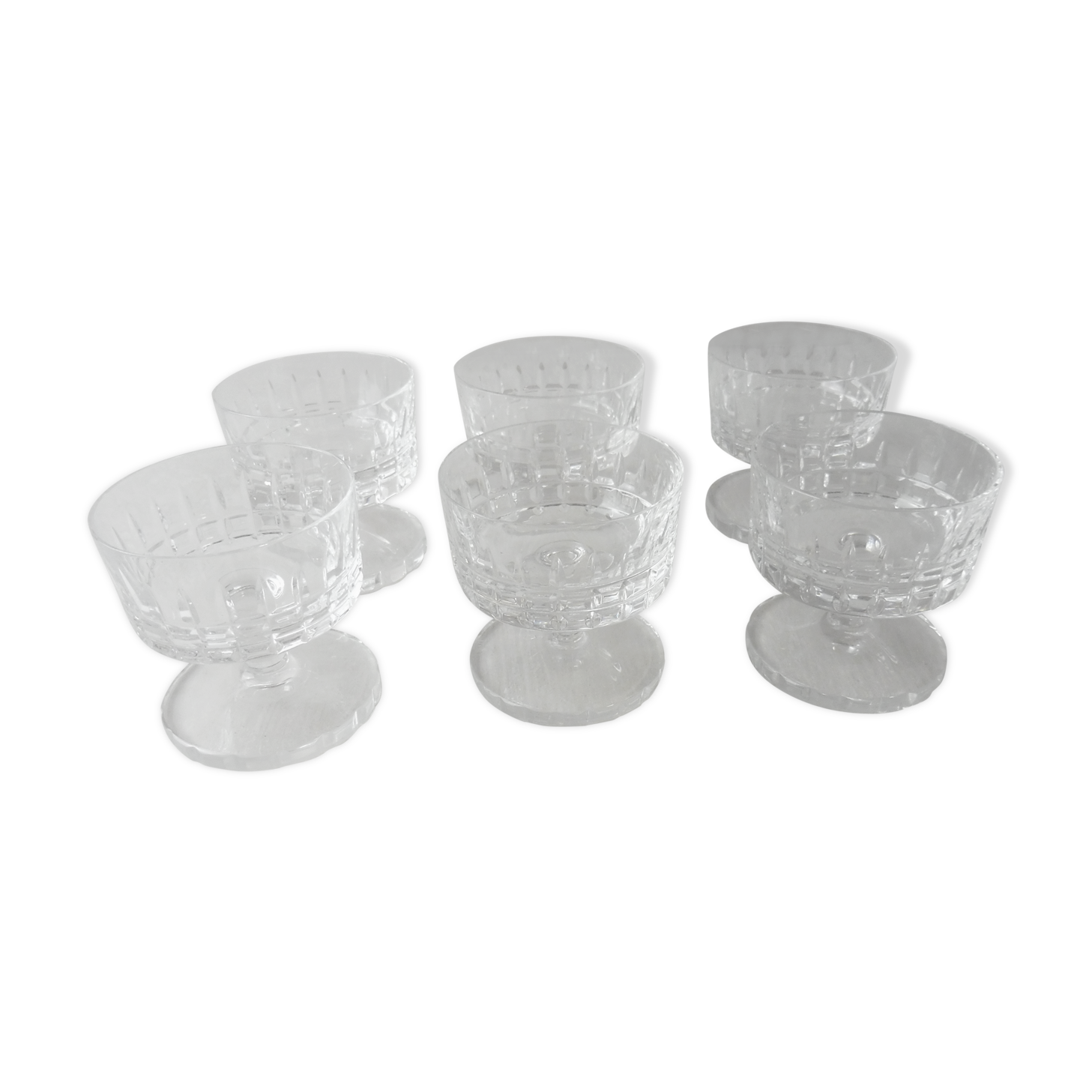 Lot 6 glasses,, royal model, cut crystal, from Villeroy & Boch