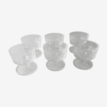 Lot 6 glasses,, royal model, cut crystal, from Villeroy & Boch