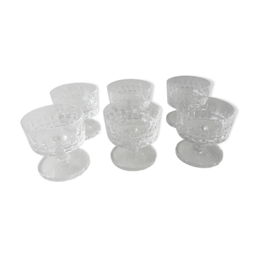 Lot 6 verres, modèle royal, cristal taillé, de Villeroy & Boch