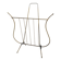 Porte-revues lyre en métal doré années 50