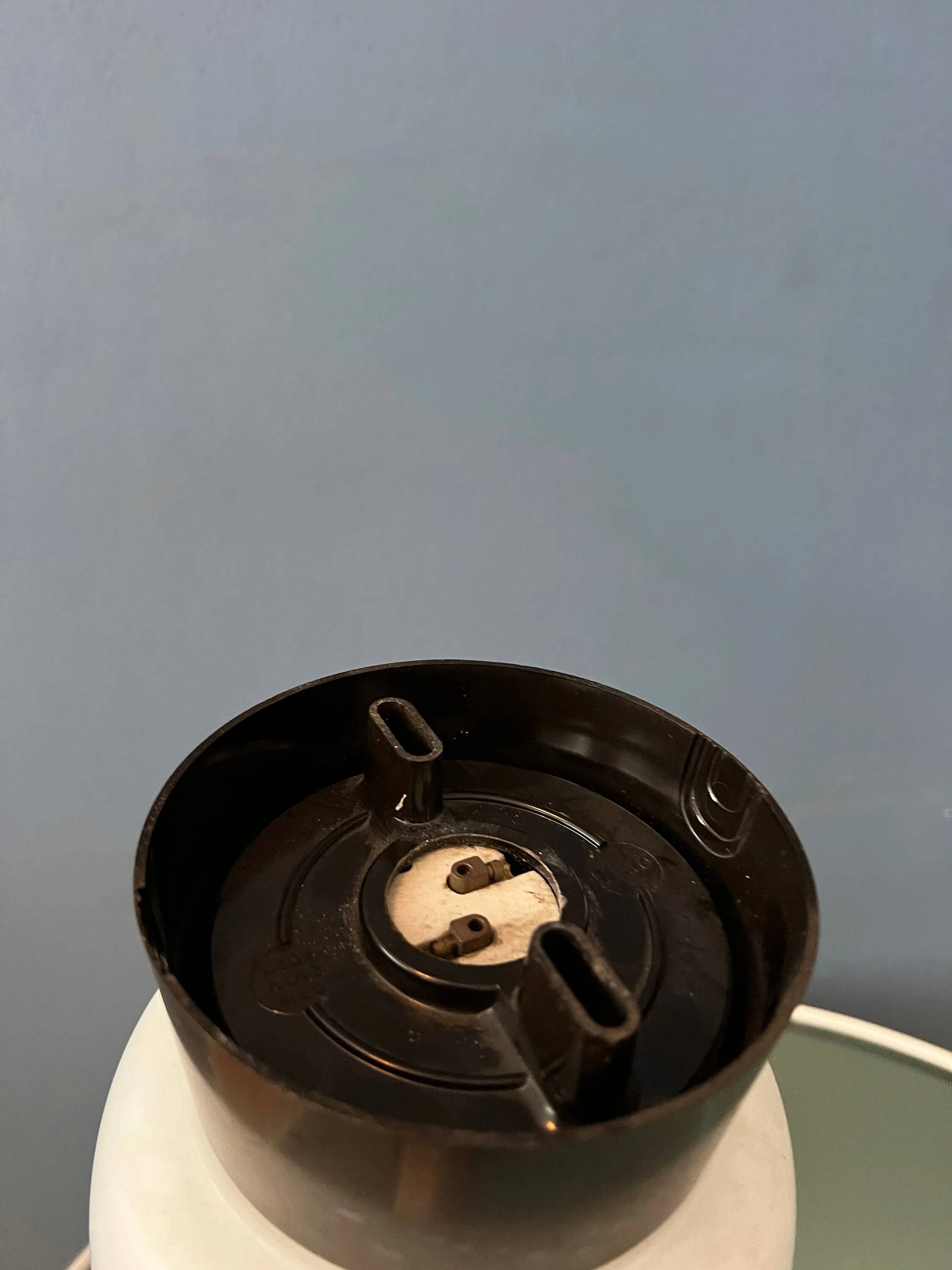 Plafonnier vintage en forme d’œuf Thabur avec motif décoratif