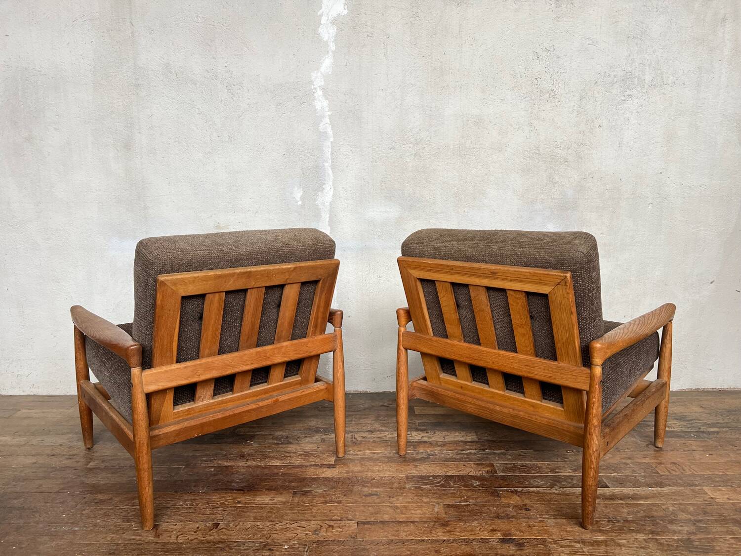 Pair of Scandinavian armchairs by Erik Wørtz for Möbel-Ikea, 1960