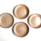 Assiettes creuses en grès années 70