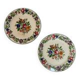 Lot of two Sarreguemines plates.