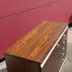 Vintage wooden and aluminium commode made in France, 70s.