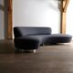Vladimir Kagan serpentine sofa for Directional USA 1999