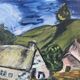 Oil painting Chaumes de Cordeville