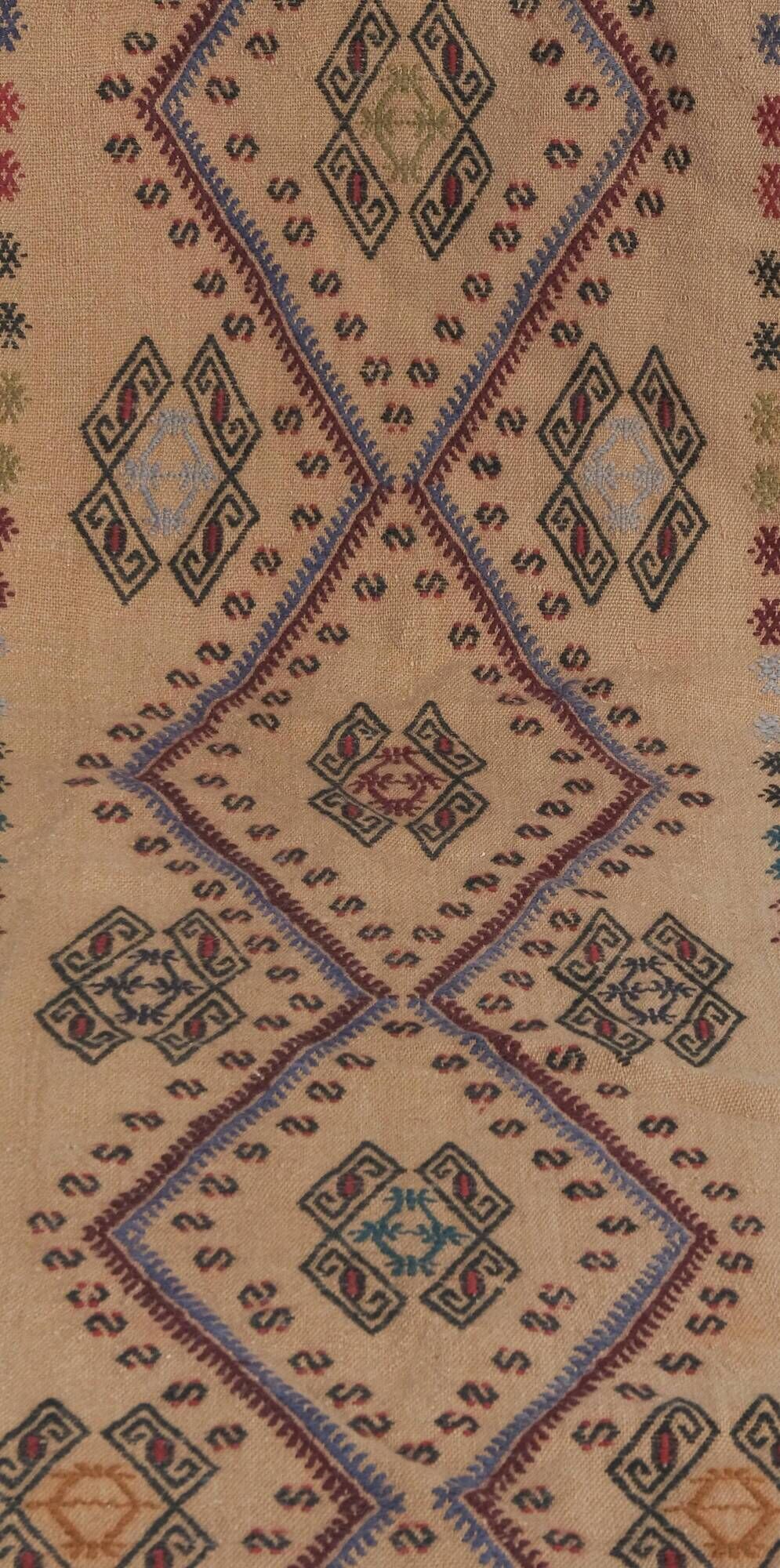 Vintage Turkish hallway rug 52x457 cm