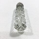 Crystal and silver salt bottle