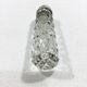 Crystal and silver salt bottle
