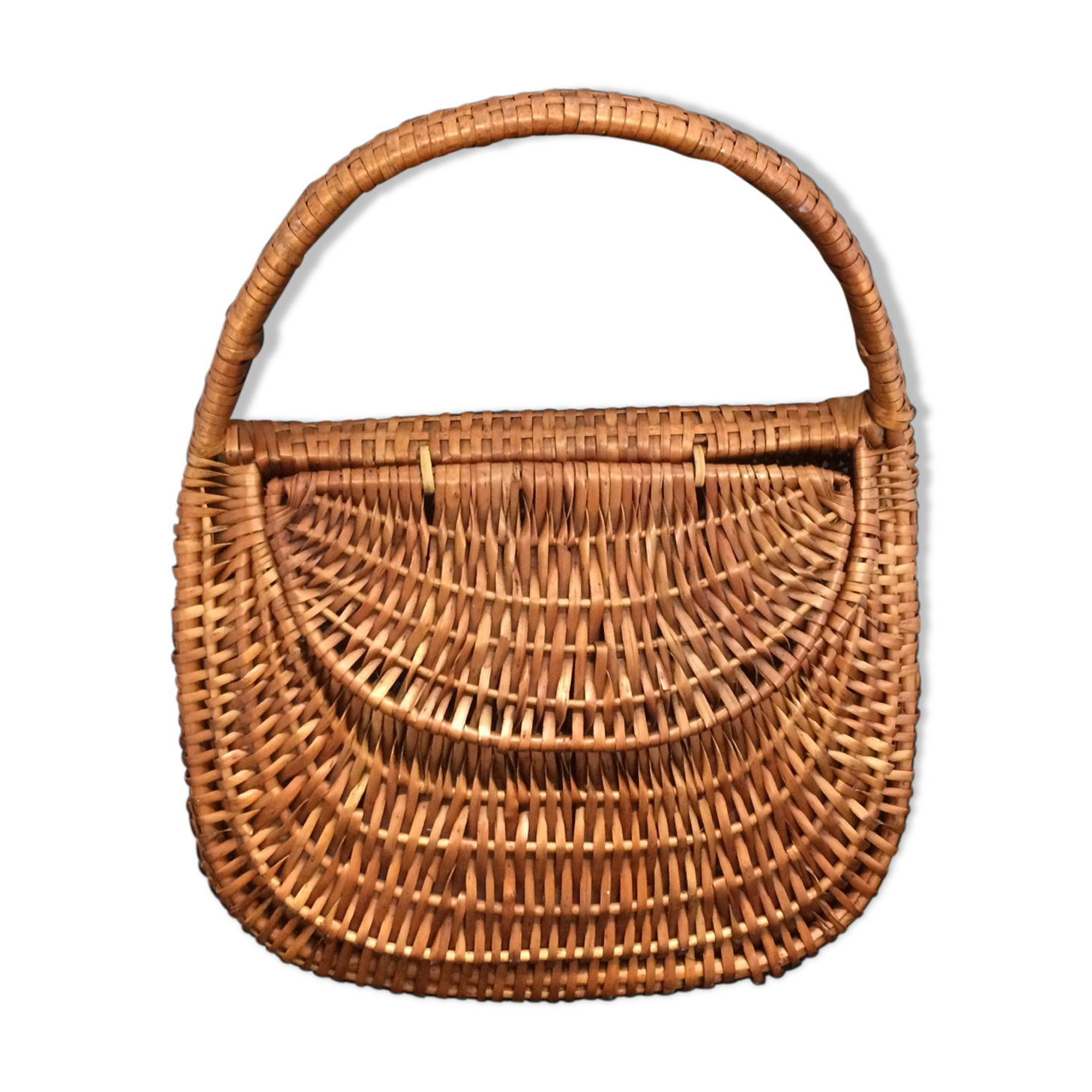 Old wicker gondola basket