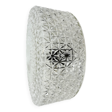 Vintage Glass Wall or Ceiling Light, 1970s