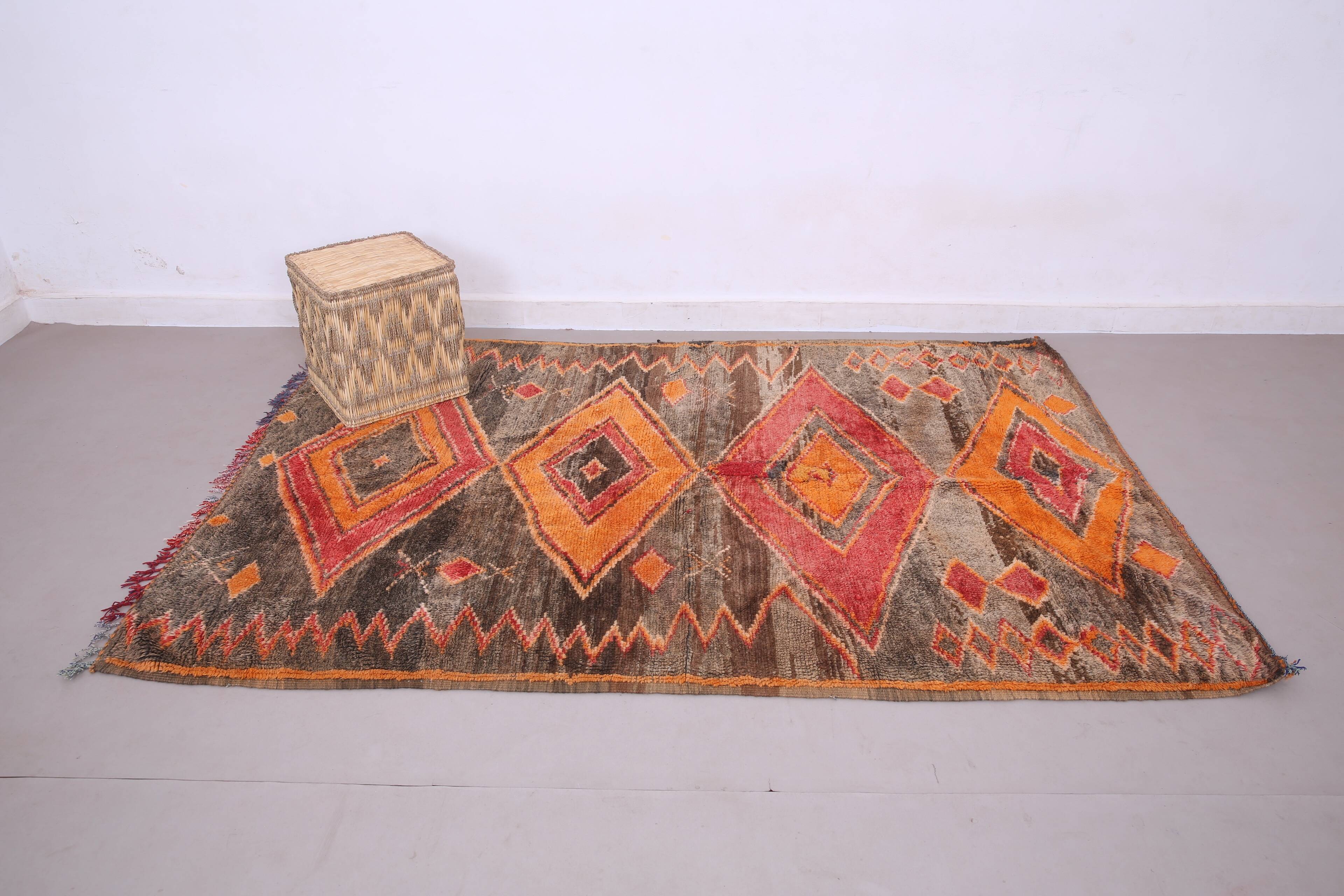 Vintage Moroccan Rug 159 x 238 cm - Bohemian Berber Rug - Antique Wool Rug