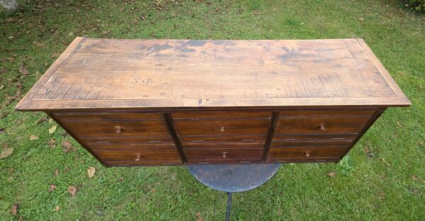 Meuble de métier étagère de notaire à clapets