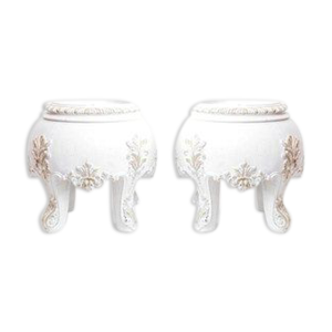 Paire de sellette bois