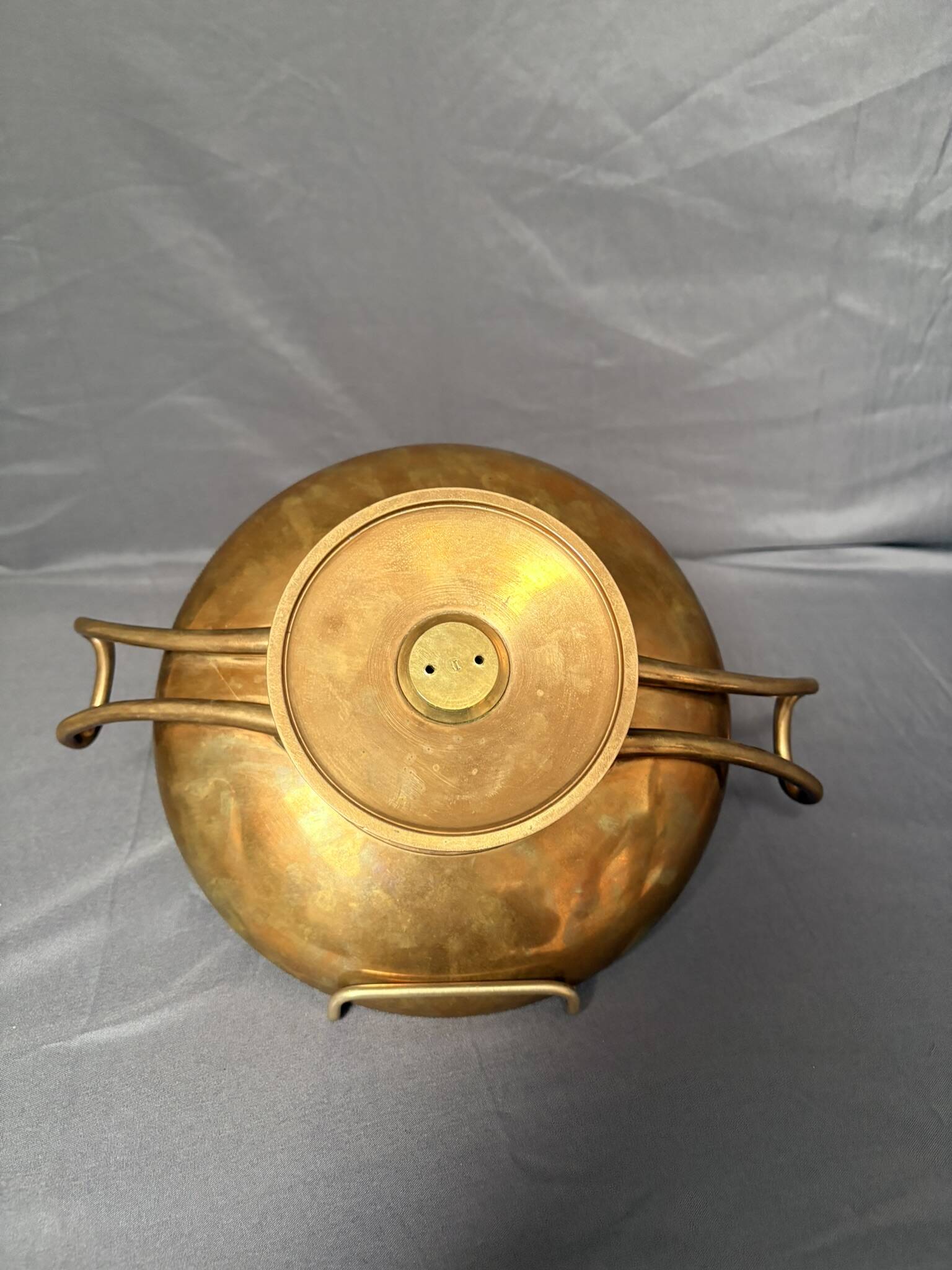 Antique Gilded Bronze Cup 19th Century Barbedienne, Relief of Juno after Levillain