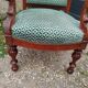 Pair of antique Louis XVI mahogany armchairs from the 19th century