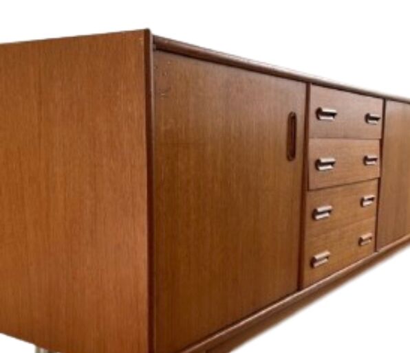 Vintage Scandinavian teak sideboard, sideboard from the 60s, 70s