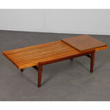 Slatted coffee table by František Mezulanik from the 1960s