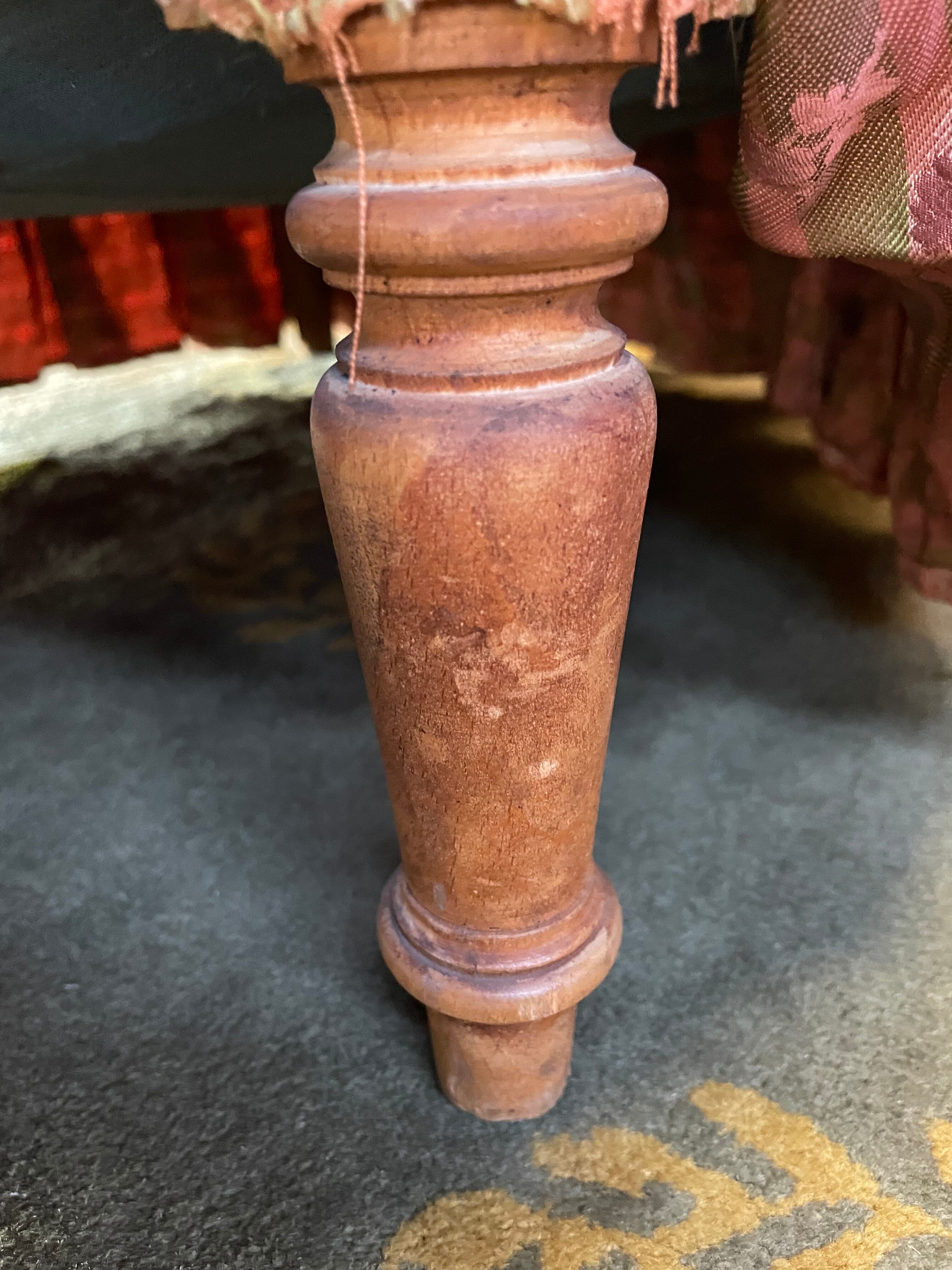 Pair of toad armchairs style Napoleon III