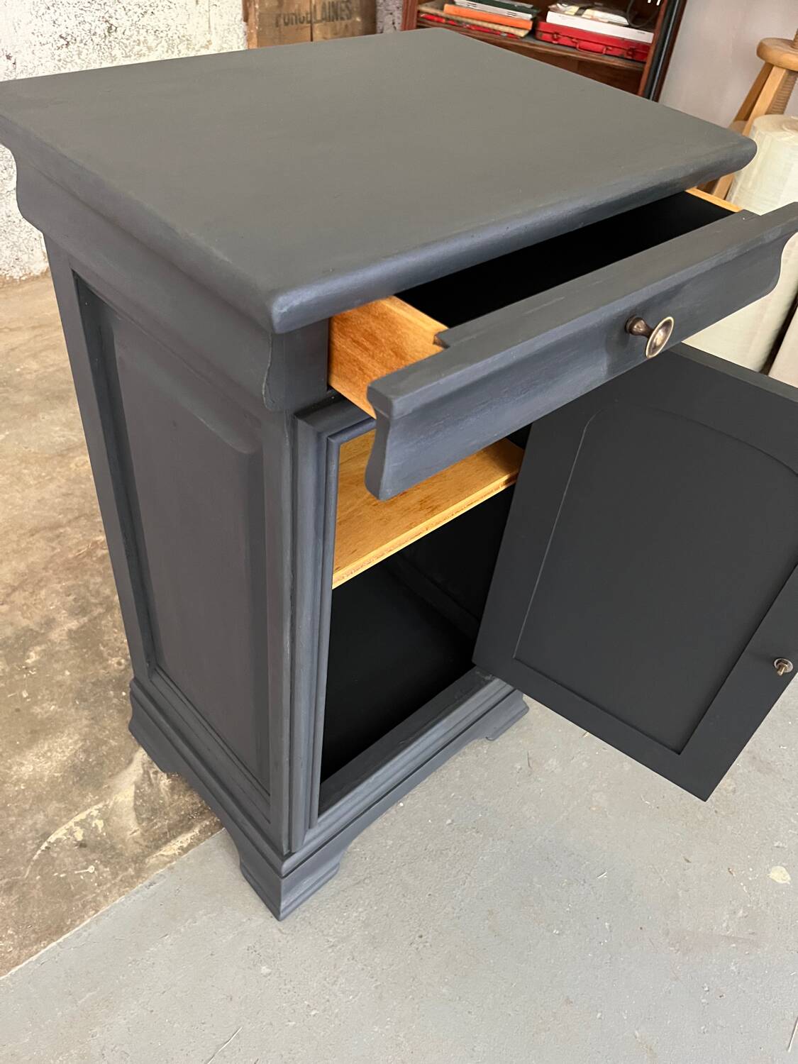 Petit confiturier bleu nuit