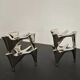 Vintage Fritz Nagel "Vogelflug" Chrome Candlesticks