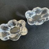 Pair of Salt shakers Salerons in DAUM crystal