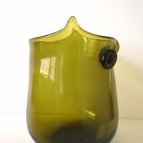 Zoomorphic pot "owl" blown glass