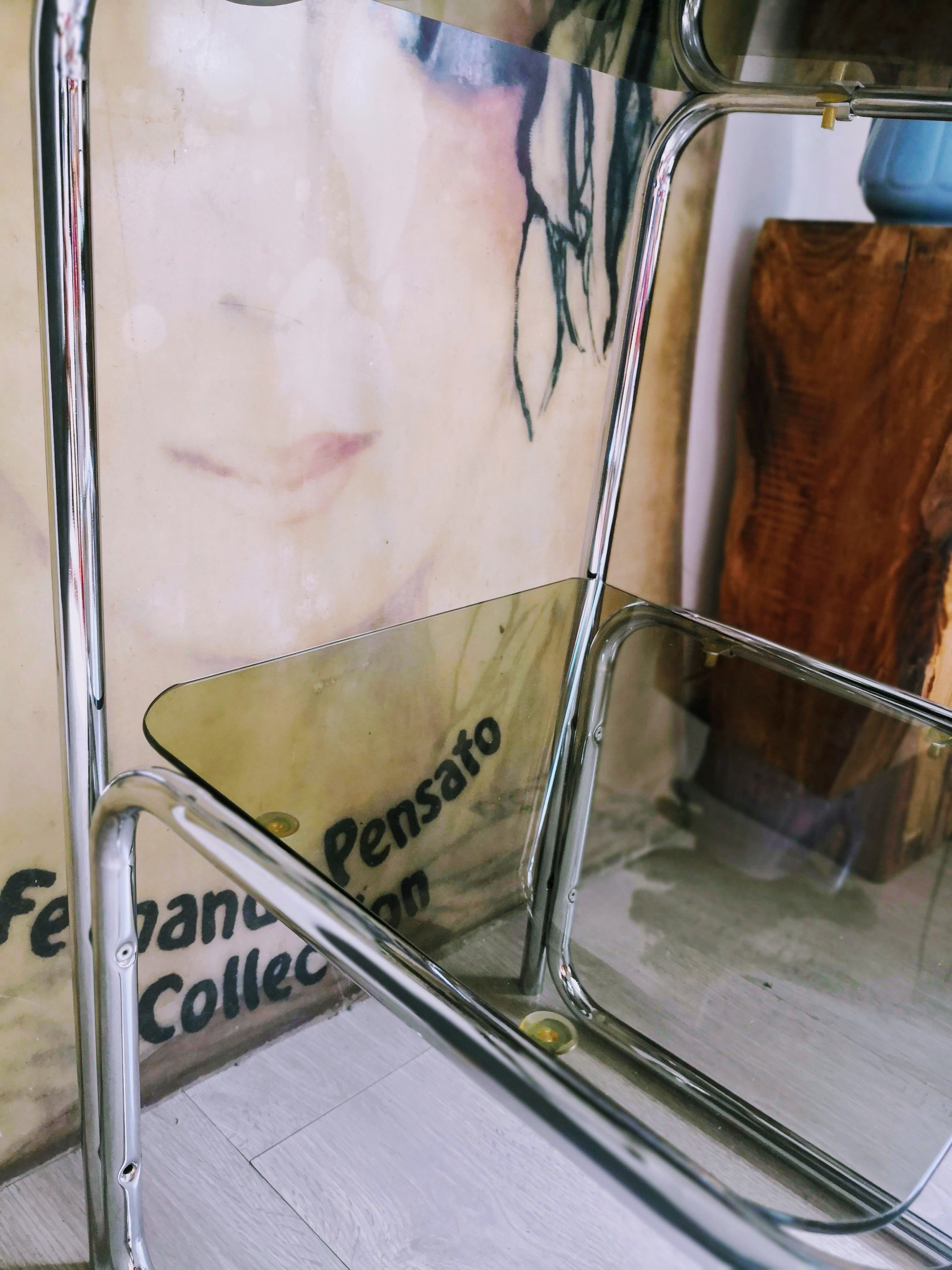 Smoked glass chrome harness