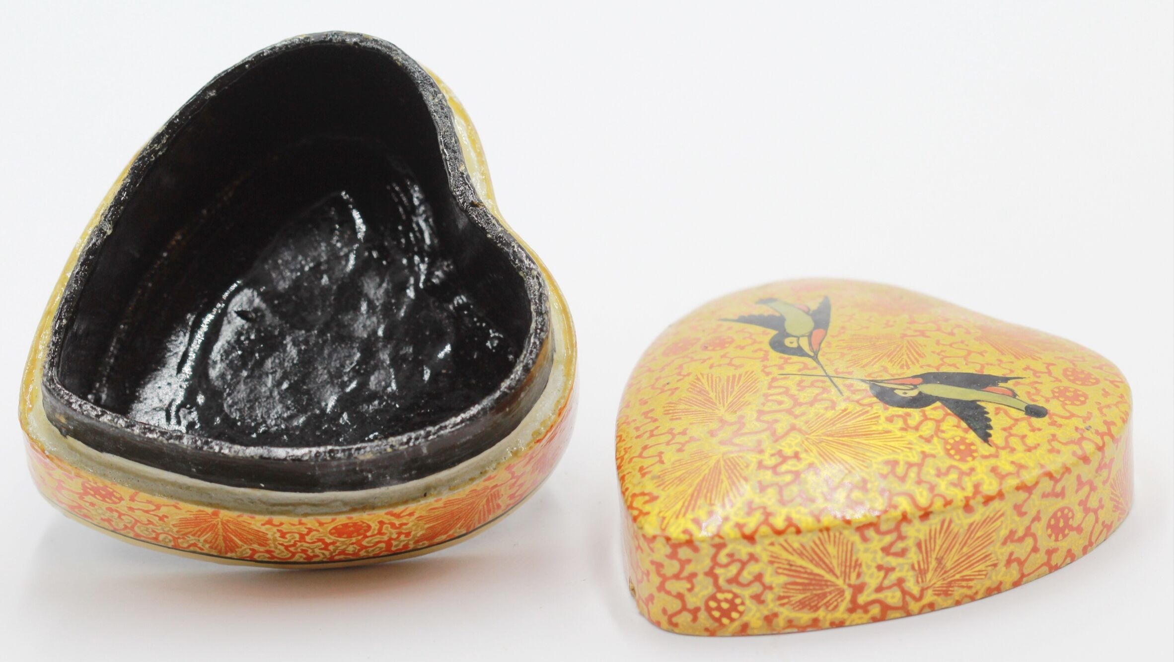 Old bird jewelry box