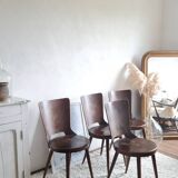 Set of 4 Scandinavian chairs from the 1960s.