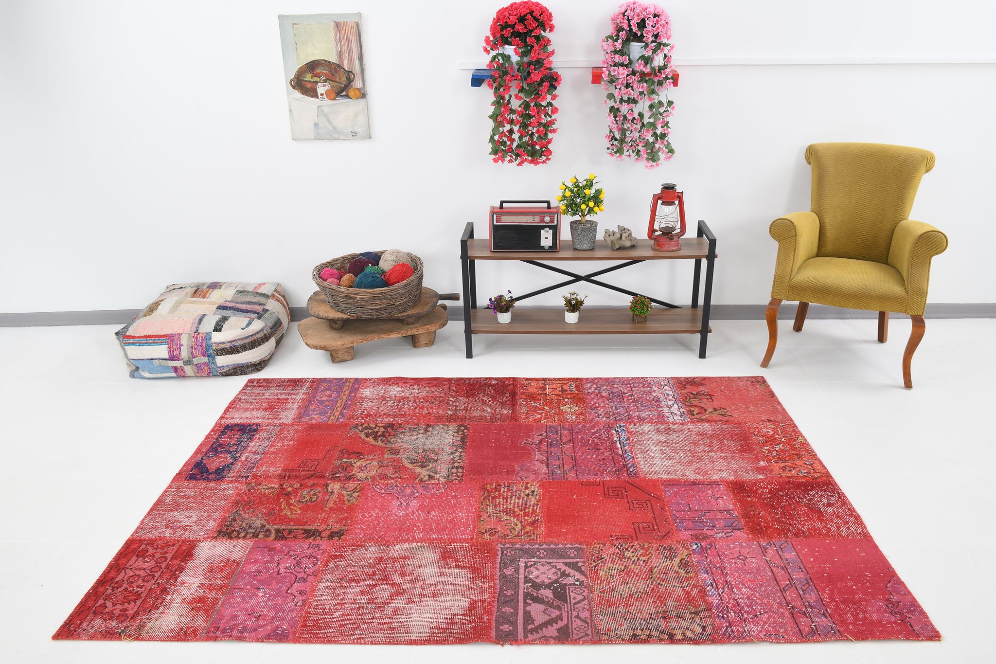 5x8 red tones turkiah rug 169x240cm