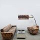 Vintage sofa &amp; lounge chair 'Geometric graphic dessin'