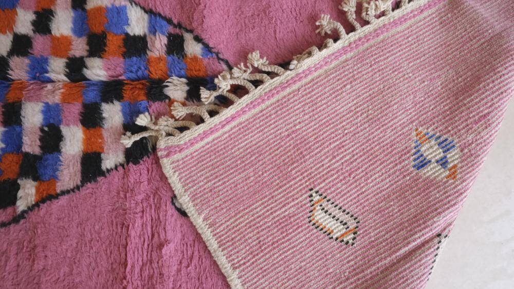 Pink Moroccan Rug - 295 x 207 cm