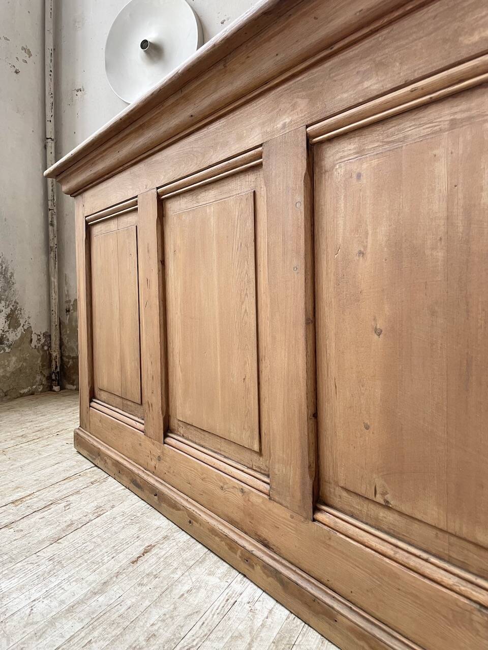 2m pine counter or central island with storage