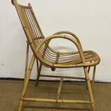 Fauteuil en bambou et rotin