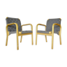 Pair of armchairs modèle "E45" by Alvar Aalto for Artek