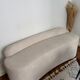 Banquette en tissu bouclette beige