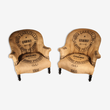 Pair of armchairs 19 th century