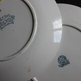 Set of 6 plates iron earth Lucien BFK