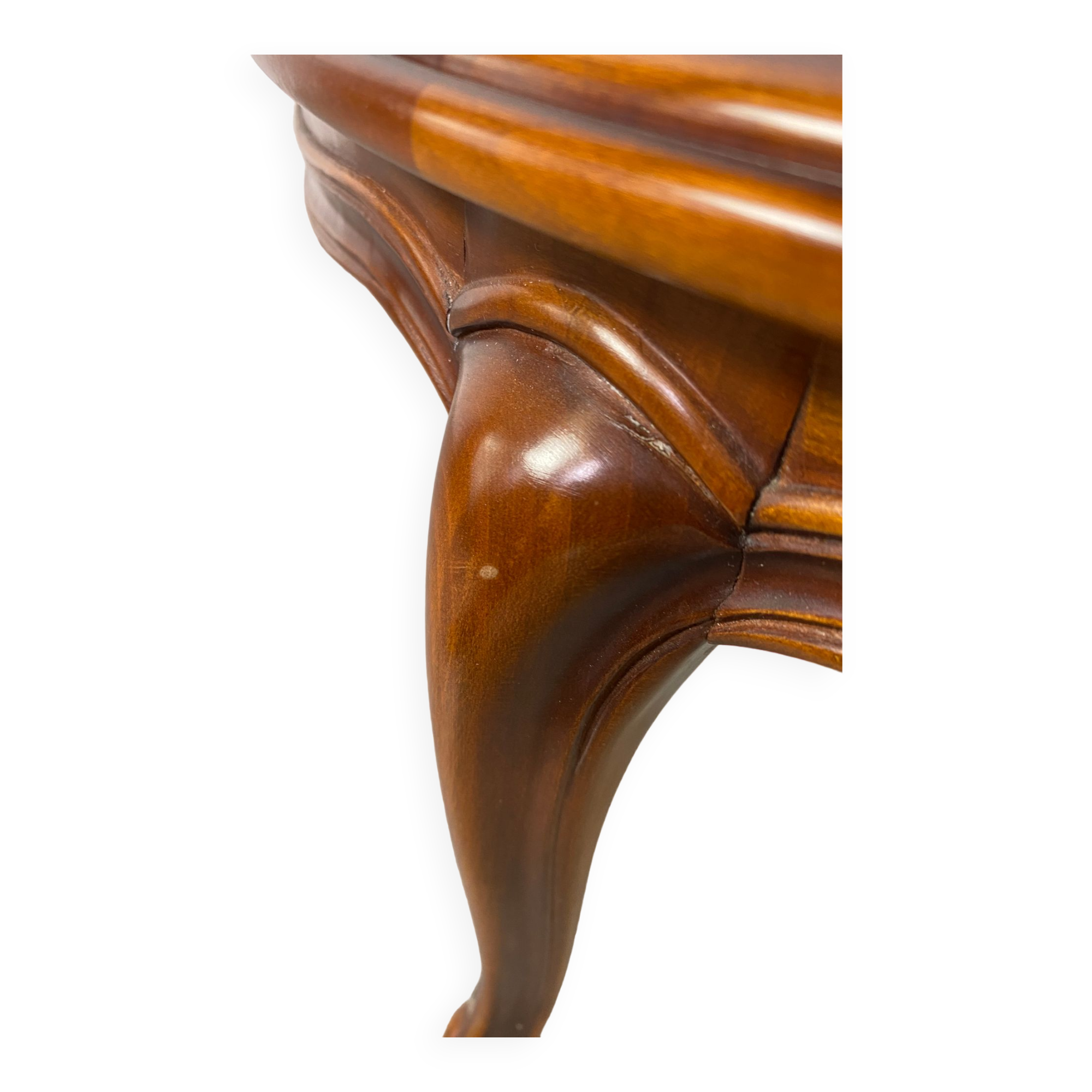 Chippendale Coffee Table in Wood, Canning and Glass