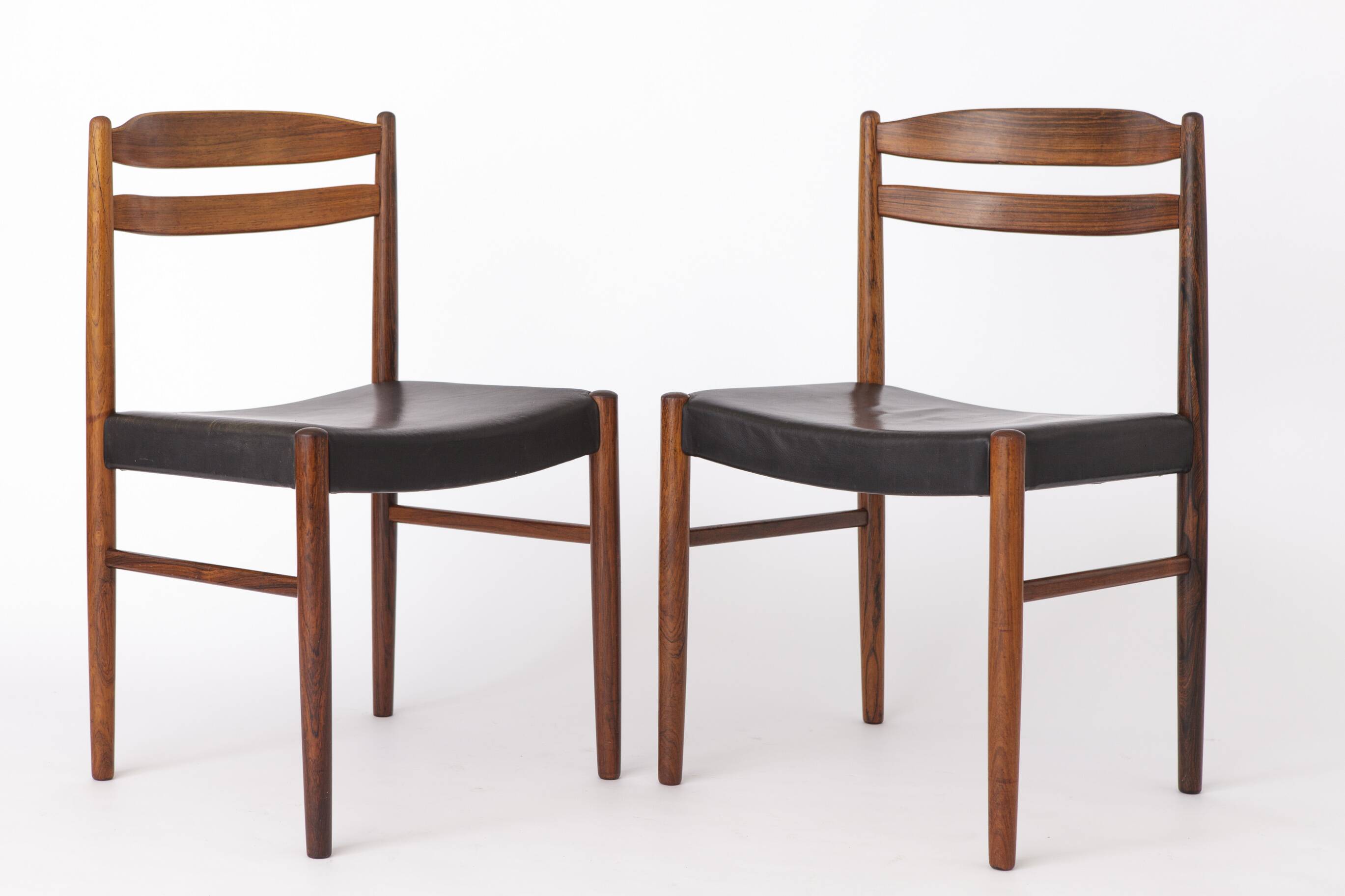 2 Vintage Dining Chairs 1960s, by Albert Johansson & Söner, Hyssna, Sweden