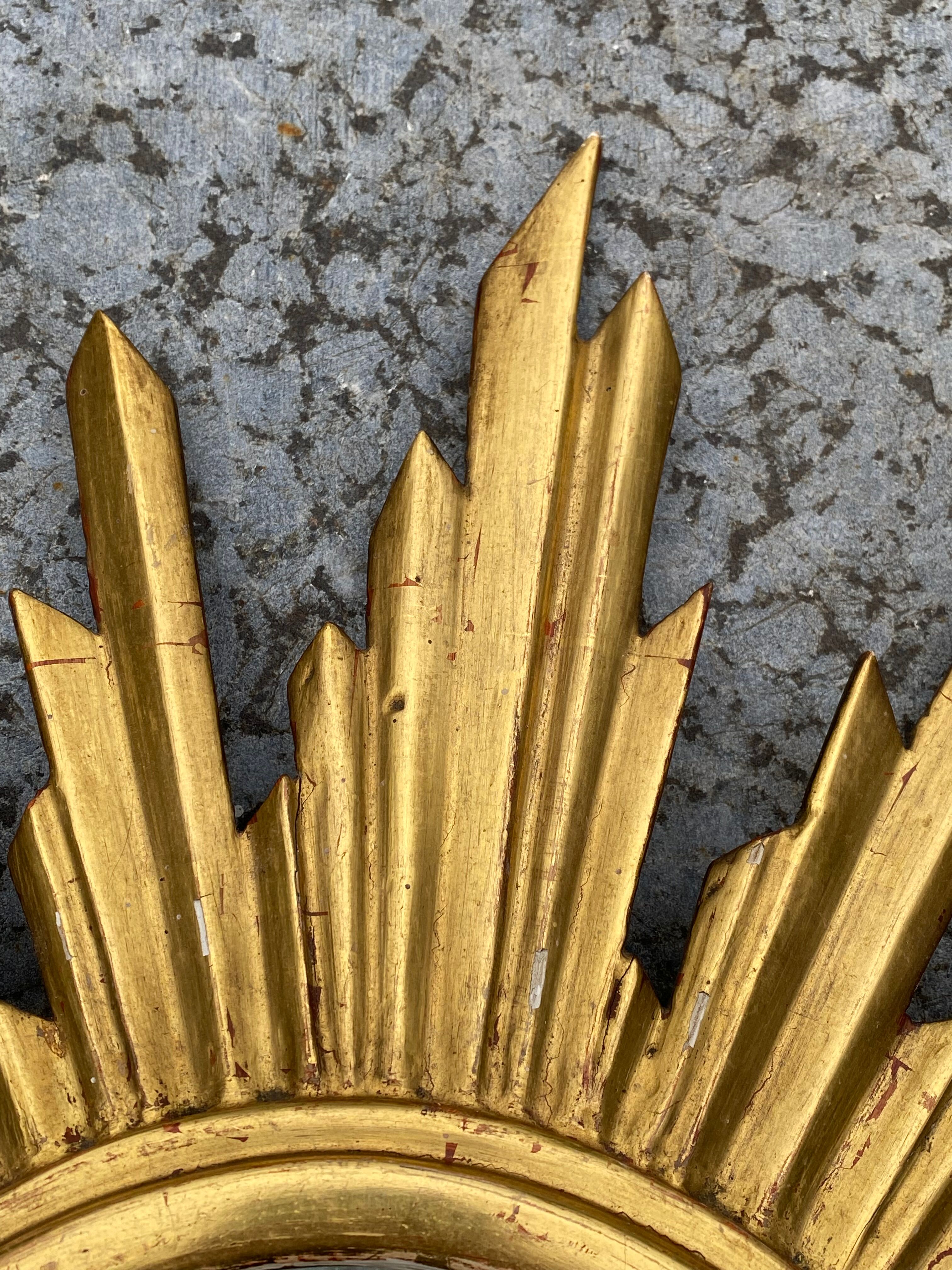 Genuine antique sun mirror